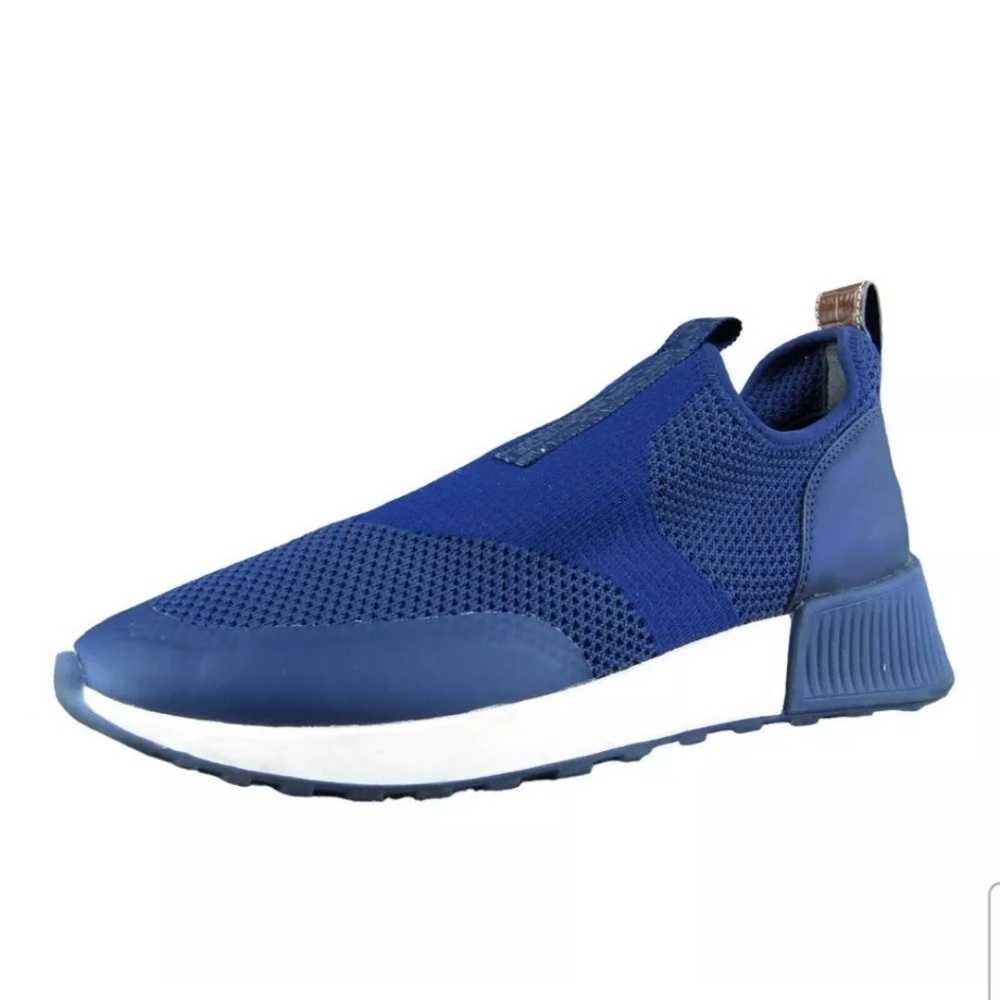 Sam Edelman Dania Women Sneaker Shoes Blue Fabric Slip On Size 8.5 Medium